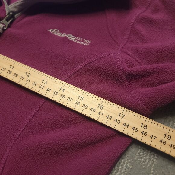 Eddie Bauer Kids Size 12 (L) Purple Fleece Pullover 1/4 Zip Youth Sweater Top - Picture 6 of 8